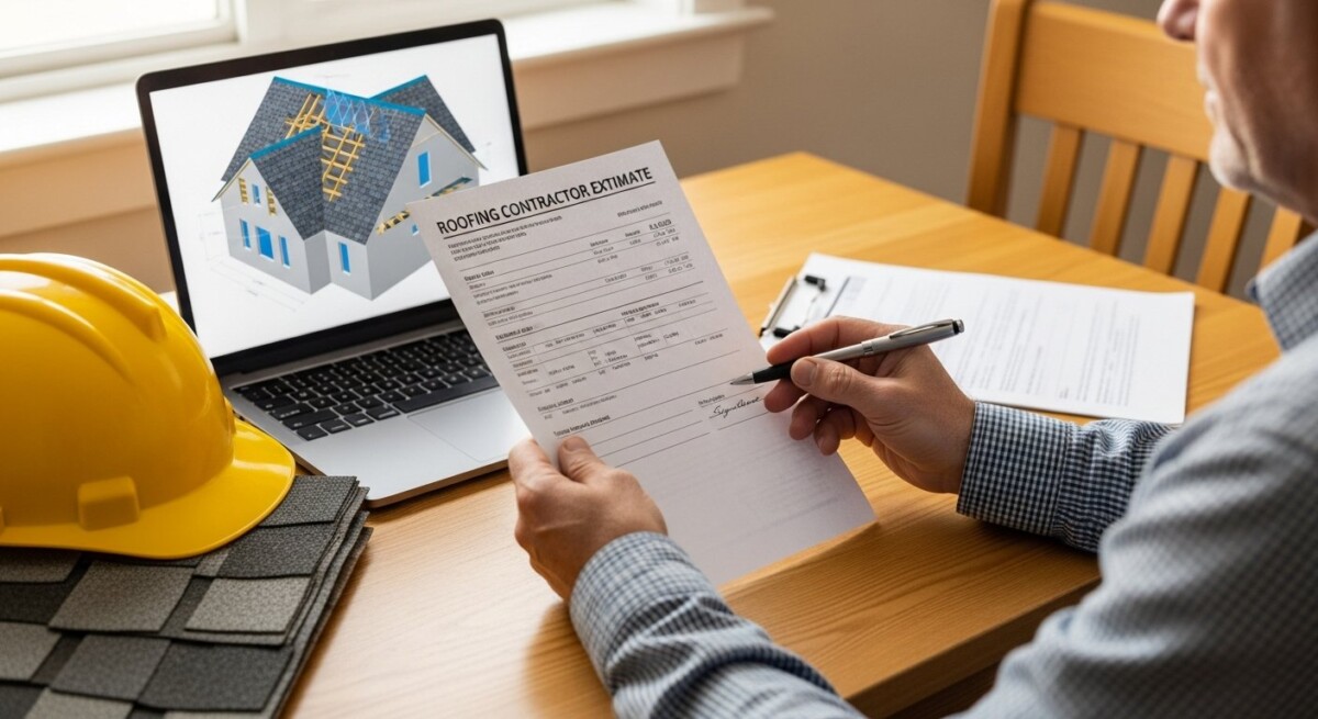 roofing contractor estimate example