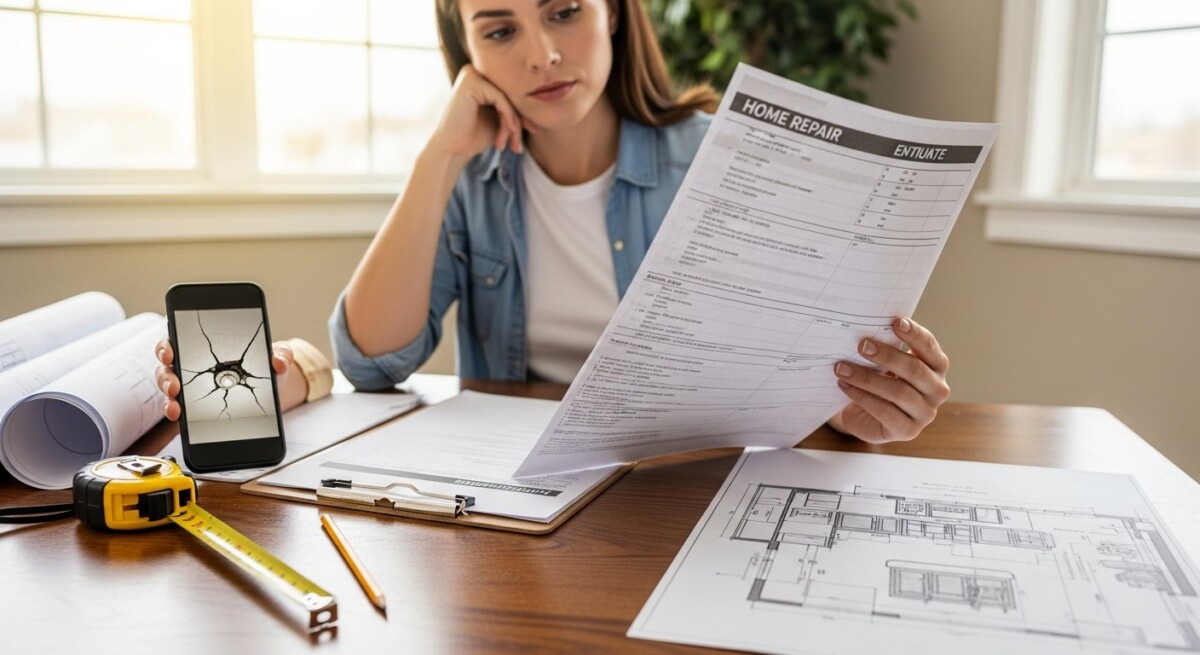 home repair project estimate